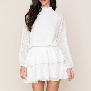 Yumi Kim Class Act Dress in Swiss Dot White